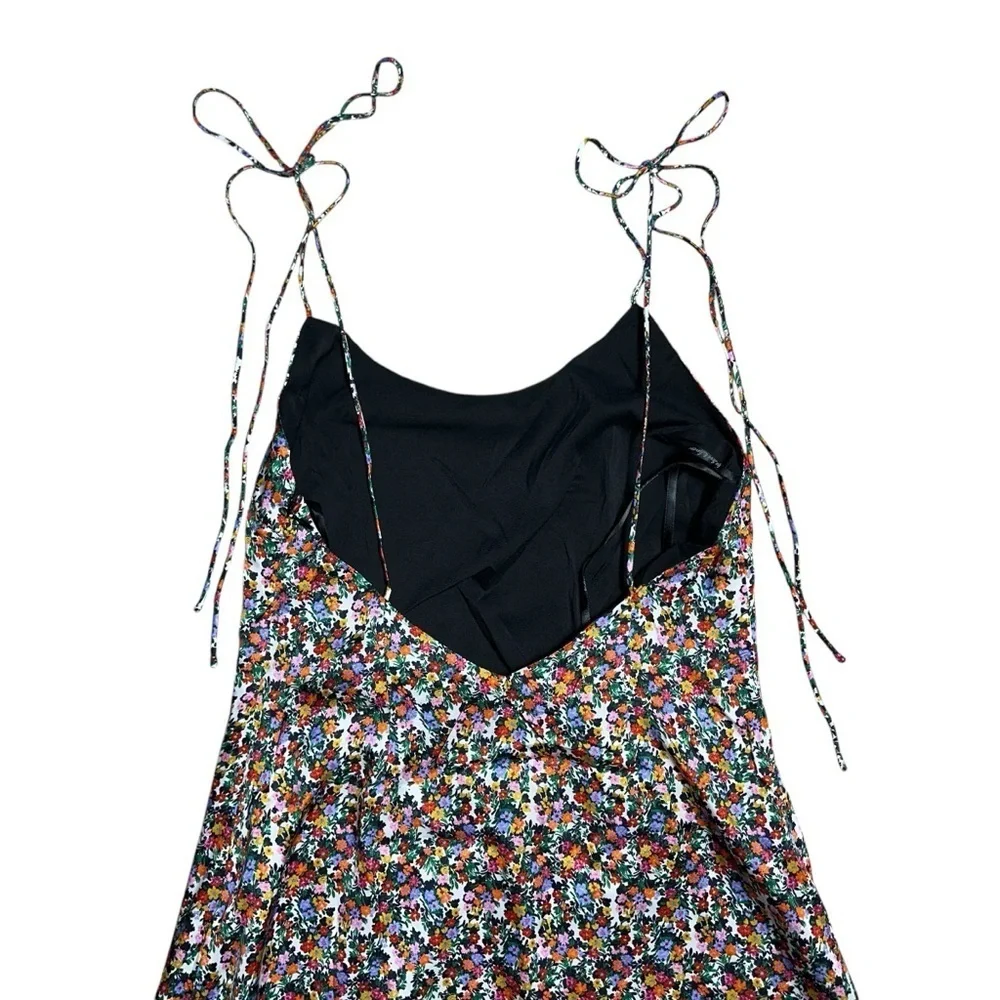 For Love & Lemons Multi Floral Print Hayes Midi Dress Womens M - Picture 7 of 9